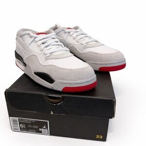 NIB Jordan 4 RM White University Red Black GS FQ7938-102 Mens 6.5Y 8W
